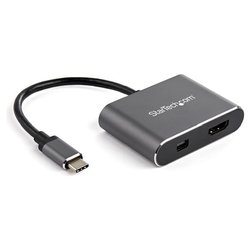 Convertitore video Usb C a Mini Displayport O Hdmi 4K 60Hz Grigio CDP2HDMDP