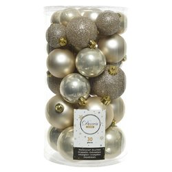 Set palline albero Natale (30pz) Plastica Pearl 9022906