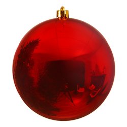 Pallina albero Natale (1pz-14cm) Plastica Red 9022262