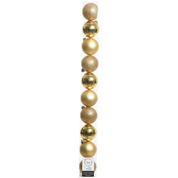 Set palline albero Natale (10pz-6cm) Plastica Gold 9020170