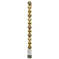 Set palline albero Natale (14pz-3cm) Plastica Gold 9020456
