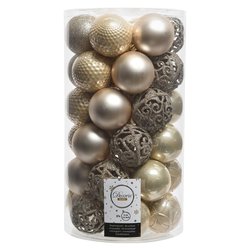 Set palline albero Natale (37pz-6cm) Plastica Pearl 9020806