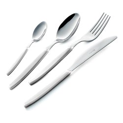 Set posate tavola 24 pz Inox CROMO Bianco P13BCM 19