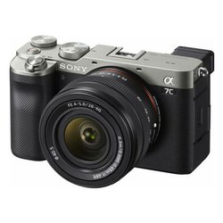 Fotocamera mirrorless 24,2Mpx Full frame A7C Kit Fe 28 60mm F4 5.6 Black e Silver ILCE7CLS CEC