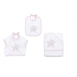 Set bavaglini 3 pz STAR Rosa 15 5020 201