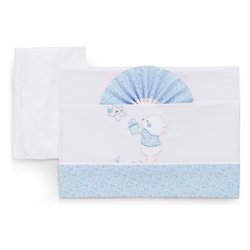 Set lenzuola culla 3 pz BEAR Azzurro 15 3010 102