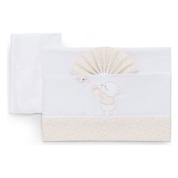 Set lenzuola culla 3 pz BEAR Avorio 15 3010 106