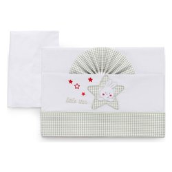 Set lenzuola culla 3 pz STAR Avorio 15 3010 206