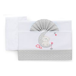 Set lenzuola culla 3 pz MOON Avorio 15 3010 408