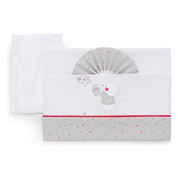 Set lenzuola culla 3 pz BEAR Grey 15 3010 108