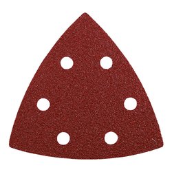 Set fogli abrasivi carta preforata levigatrici delta 5 pz (93x 93 mm grana P80) QUICK STICK 492808