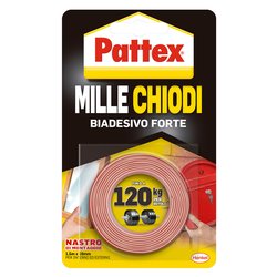Nastro biadesivo Extra Forte 1,9cm x 1,5m MILLE CHIODI Bianco 2857838