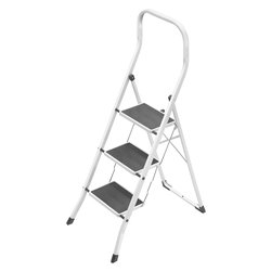 Scaletta 3 gradini acciaio SUPERSTEP bianco B0300