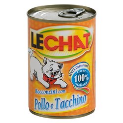 Alimento bocconcini gatti adulti gusto pollo, tacchino ( 720 gr ) LECHAT 0815