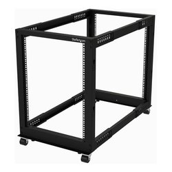 Armadio rack A Telaio Aperto 15U Black 4POSTRACK15U