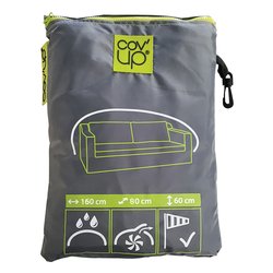 Telo copertura per divano 2P (160x80x60cm) COV'UP Grigio CVD05