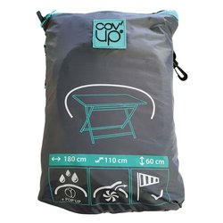 Telo copertura per tavolo (180x110x60cm) COV'UP Grigio CVT01