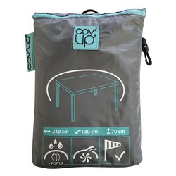 Telo copertura per tavolo (240x130x70cm) COV'UP Grigio CVT02