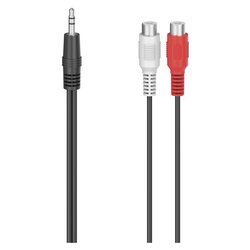 Cavo adattatore Audio Mini Jack Rca Black 0,1m 00205185