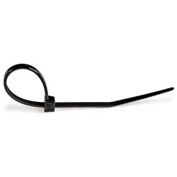 Set fascette cablaggio 100 pz (2x100mm) per serraggio cavi fino a 22 mm Nero CBMZT4B