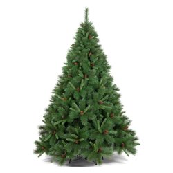 Albero Natale addobbato TARVISIO Verde (PVC e PE - H210 D139 cm)