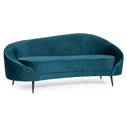 SERAPHIN Divano 3 posti sagomato Blu profondo