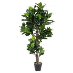 Pianta artificiale Ficus lyrata con vaso 153fogl (190cm) 0172637
