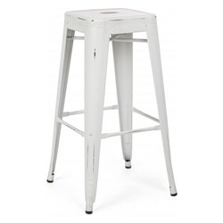 MINNESOTA Sgabello Bianco antico