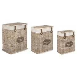 Set porta biancheria 3 pz PROVENZALE Naturale 0402402