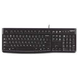 Tastiera computer K SERIES K120 Wired Black 920 002488