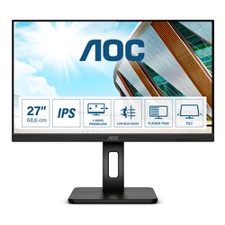 Monitor 27 ( IPS 2K 1440p QHD 75Hz ) OFFICE QHD Pivot Black Q27P2Q