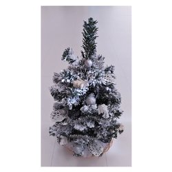 Albero Natale soprammobile Bianco argento 159139 (40cm) LED