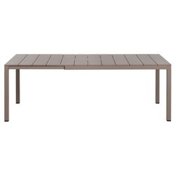 Tavolo da esterno alluminio RIO Alu 140 Extensible Allungabile Tortora (140-210x85x75cm) 48659 10 000