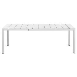 Tavolo da esterno alluminio RIO Alu 140 Extensible Allungabile Bianco (140-210x85x75cm) 48653 00 000