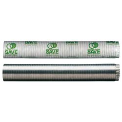 Tubo canna fumaria (10x85x300cm) telescopico flex AIR Bianco FB1204