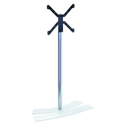 Supporto monitor TV pavimento ( 30 Kg ) VESA 400 x 400 Lux Up 1400 L White e Silver 038243