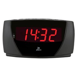 Sveglia JUSTAMINUTE Con funzione snooze Black JE5111N