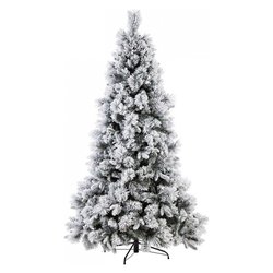 Albero Natale GARLENDA Verde innevato 0926413 (96,5x180cm)