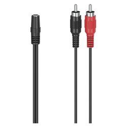 Cavo Jack 3.5 Rca Plugs Black 00205186 0,1m