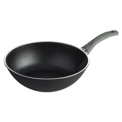 Wok Alluminio antiaderente 1 manico (28cm) LAZISE Nero 1008454