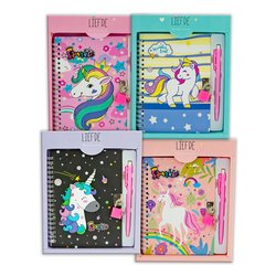 Diario segreti con penna Unicorno (18x2x22,5cm) MISS SIGNORINA Assortito 52029