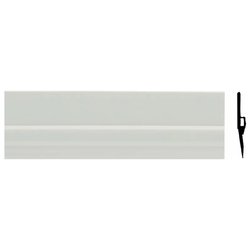 Paraspifferi adesivo rigido piatto porte (1m) DOUBLE Bianco 14506