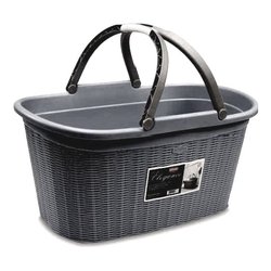 Cesta con manici (58x38x28cm) ELEGANCE Grigio pietra 30197