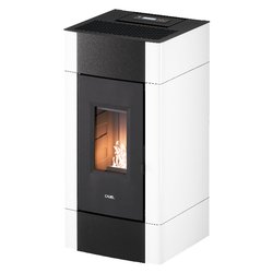 Stufa pellet 8,5kW CRISTAL 9 Bianco 4 stelle Classe A+ 7022047