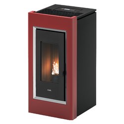 Stufa pellet 10,5kW PRINCE 11 Rosso 5 stelle Classe A+ 7022072