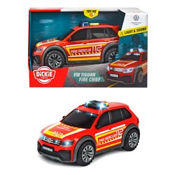 Tiguan Fire Rescue Luci e Suoni (25cm) DICKIE Rosso 203714016038