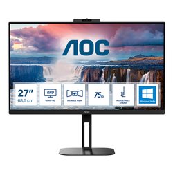 Monitor 27 ( IPS 2K 1440p QHD 75Hz ) Qhd Windows Hello Black Q27V5CW BK