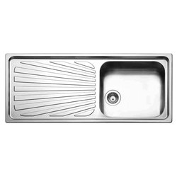 Lavello 1 vasca (116x50cm) TORINO Inox Spazzolato TO1161ILBC