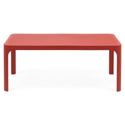Tavolino da esterno polipropilene NET Table 100 Corallo (100x60x40cm) 40064 75 000