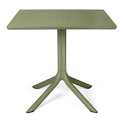 Tavolo da esterno polipropilene CLIP 80 Fisso Agave (80x80x75cm) 40082 16 000